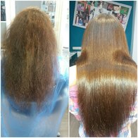 Восстановление и выравнивание волос немецким кератином!  Keratin treatment Luxliss – процедура, специально разработанная для того, чтобы придать ярко выраженный блеск сухим, поврежденным окрашиванием или химией волосам. Важной функцией процедуры является 